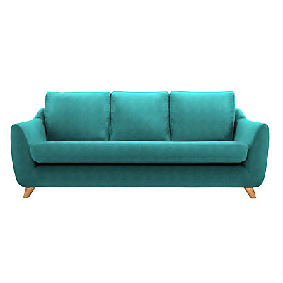 G Plan Vintage The Sixty Seven Large 3 Seater Sofa Velvet Teal G Plan Vintage The Sixty Seven Large 3 Seater Sofa Velvet Teal